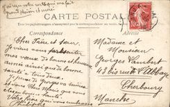 VINTAGE POSTCARD Automobile Fantasy Woman Happy New Year