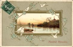 CPA Fantaisie Fleurs Colombes