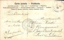 VINTAGE POSTCARD Fantasy Flowers GUI seal St Jean Froidemendel