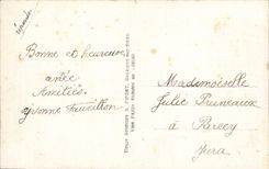 VINTAGE POSTCARD Fantasy Flowers Flag