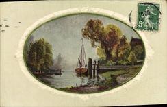 CPA Fantaisie Bateau