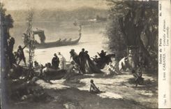 VINTAGE POSTCARD Fantasy Louis Huts Comedy of love Living rooms of Paris