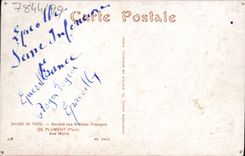 VINTAGE POSTCARD Fantasy Living rooms of Paris De Plument Ave Maria