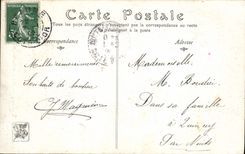 VINTAGE POSTCARD Fantasy Living room 1907 With the Italian lakes Courteous Gustave