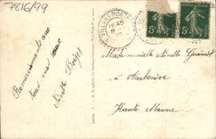 CPA Fantaisie Fleurs Fer a cheval