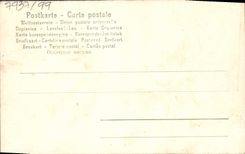 CPA Derriere les cabines A la plage Folklore Cheval