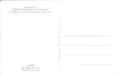 MODERN CARD Manet the player of flute Paris Museum of Louvre