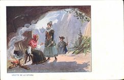 VINTAGE POSTCARD Cave Of Gitana Gipsy Gipsy Gipsy