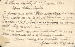 CPA Bonne Annee Fleurs