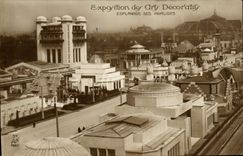 VINTAGE POSTCARD Fair of Decorative Arts Paris Esplanade of the Invalids