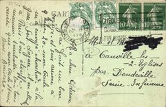 VINTAGE POSTCARD Paris Seen of the Hotel De Crillon Day of Draggs departure TOP