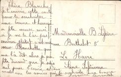 VINTAGE POSTCARD Good Festival Pink Flowers