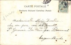 VINTAGE POSTCARD Pink Fanees Woman