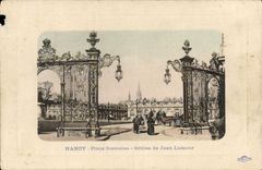 CPA Nancy Place Stanislas Grilles De Jean Lamour