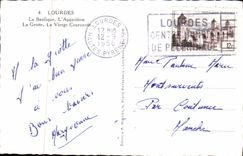 MODERN CARD Heavy the Basilica Appearance the Cave the Couronnee Virgin