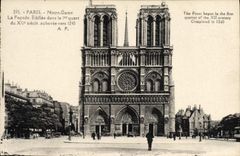 CPA Paris Notre Dame La Facade