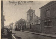 POSTAL Carmel y Rue De Livarot Lisieux de la VENDIMIA