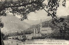 VINTAGE POSTCARD Heavy the Basilica And Peak Of Jer