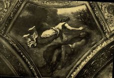 VINTAGE POSTCARD Delacroix Paris Palais Bourbon Hesiode and the MUSE