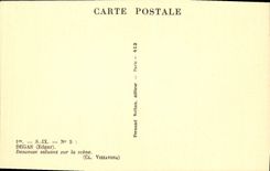 VINTAGE POSTCARD Degas Dancer Greeting On the Scene