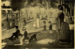 VINTAGE POSTCARD Seurat Chicago Art institute One Sunday with the Large Bowl