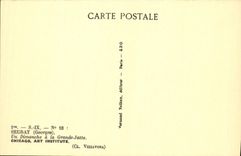 VINTAGE POSTCARD Seurat Chicago Art institute One Sunday with the Large Bowl