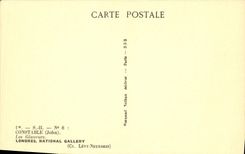 VINTAGE POSTCARD Constable the glaneurs London National Gallery