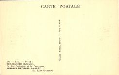 VINTAGE POSTCARD Jones Ball king Cophetua and the poor woman London National Gallery