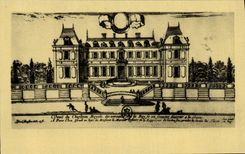 VINTAGE POSTCARD Paris National library Cabinet Of the Versailles Prints