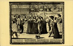 VINTAGE POSTCARD Bump the Gallery Of the Palate Paris National library Cabinet Of the Prints