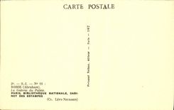 VINTAGE POSTCARD Bump the Gallery Of the Palate Paris National library Cabinet Of the Prints