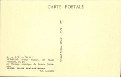 VINTAGE POSTCARD Veronese Venice Church Santa Gaterina the mystical marriage of Sainte Catherine