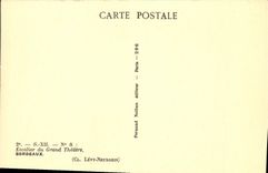 CPA Escalier Du Grand Theatre Bordeaux