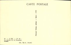 CPA Le Jardin De La Fontaine Nimes