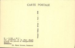 CPA Vue Perspective De La Place Royale Bordeaux