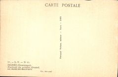 VINTAGE POSTCARD Ingres Portrait Of the Painter Granet Aix Museum Of Beautiful arts