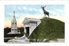 CPA Orange Picking New New Orleans La The Elk's mausoleum Greenwood Cemetery