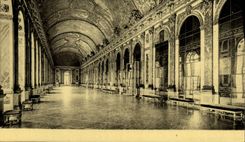 VINTAGE POSTCARD Castle Of Versailles Gallery Of the Ices