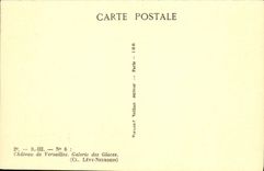 VINTAGE POSTCARD Castle Of Versailles Gallery Of the Ices