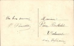 CPA Fantaisie Fleurs Fer a cheval