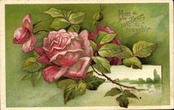 CPA Fantaisie Fleurs 