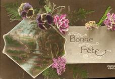 CPA Fantaisie Fleurs 