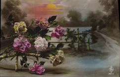 CPA Fantaisie Fleurs 