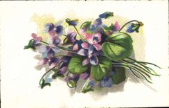 CPA Fantaisie Fleurs 