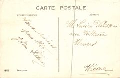 CPA Fantaisie Fleurs Fer a cheval