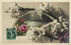 CPA Fantaisie Fleurs 