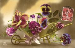 CPA Fantaisie Fleurs 