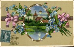 CPA Fantaisie Fleurs 