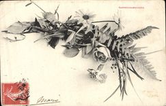 CPA Fantaisie Fleurs 
