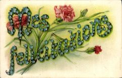 CPA Fantaisie Fleurs 